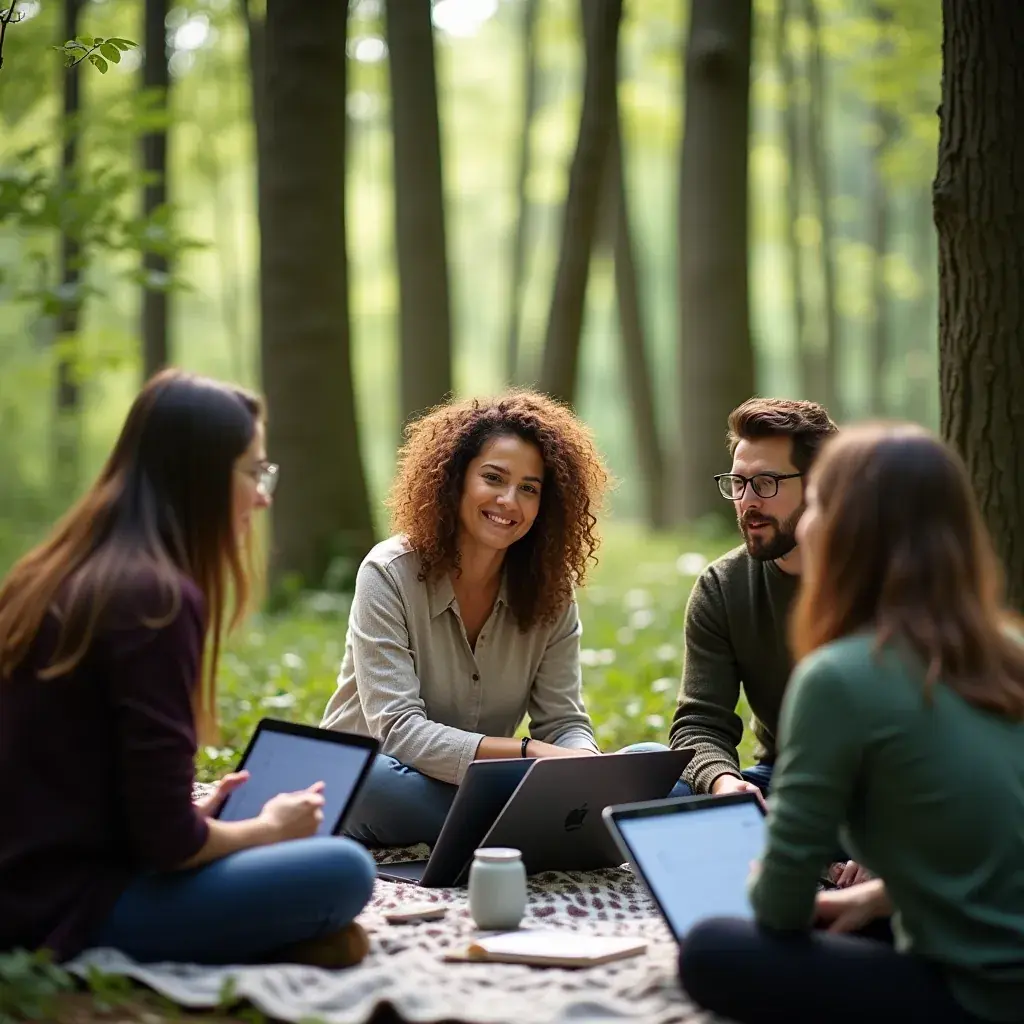 Creative team at work